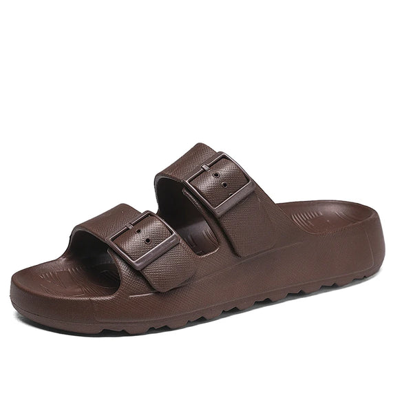Summer Adjustable Slides Slippers For Men Thick Sole Bottom Platform Slippers EVA Soft Slippers Lightweight