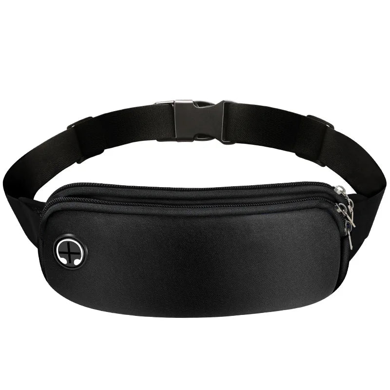 WRELS Outdoor Sports Waist Pack Waterproof Sports Fanny Pack Utralthin Lightweight Slim Running Belt Bag Jogging Waist Pack Bag