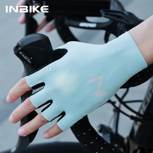 INBIKE Bike Gloves for Men Women with Anti-Slip Shock-Absorbing Pad Summer Cycling Gloves Lightweight Breathable Bicycle Gloves
