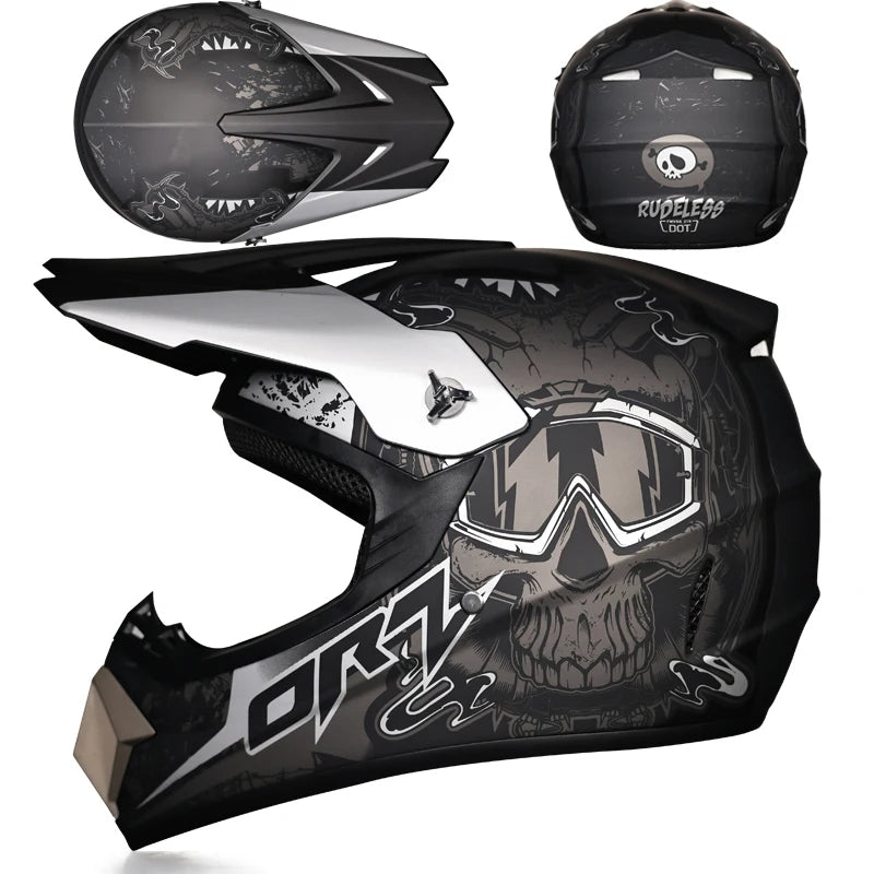 ORZ Latest Off-road Motorcycle Helmet ATV SUV Downhill Mountain Bike DH Car Helmet Cross Helmet Capacetes Motocross Dot Abs