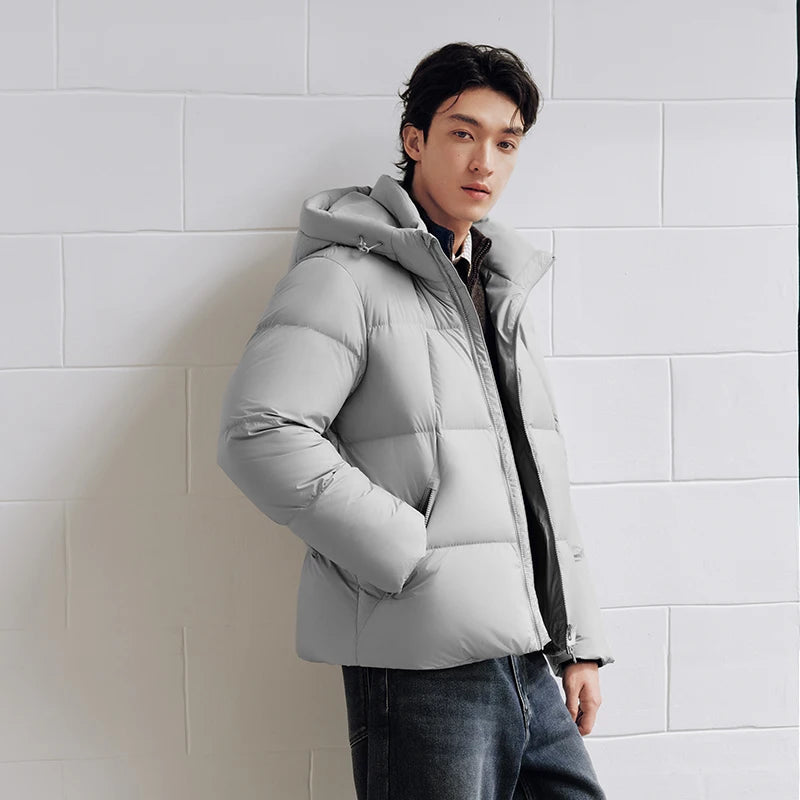 Semir Unisex Down Jacket 90 Percent Down Fill Hooded Thermal Warmth Puffer Water Repellent 2026 New Winter Daily Wear
