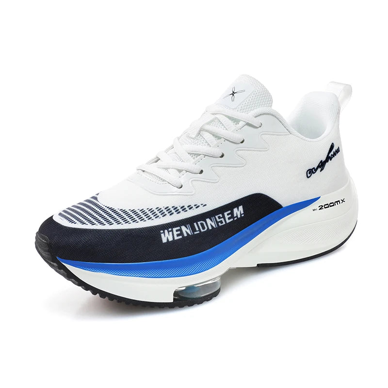 Mens Running Shoes Lightweight Breathable Mesh Sports Flat Soft Cushioned Soles Comfortable Walking Casual Fashion Sneakers Man