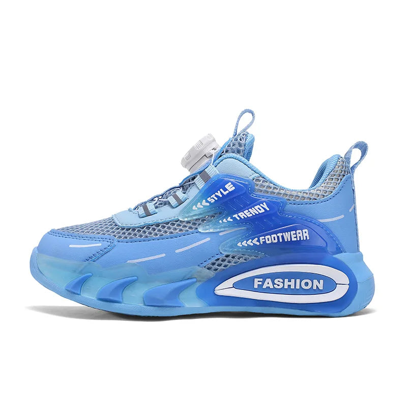 Children Sports Shoes Trendy Mesh Breathable Light Soft Sole School Casual Comfortable Sports Shoes Outdoor Fitness Tennis Shoes