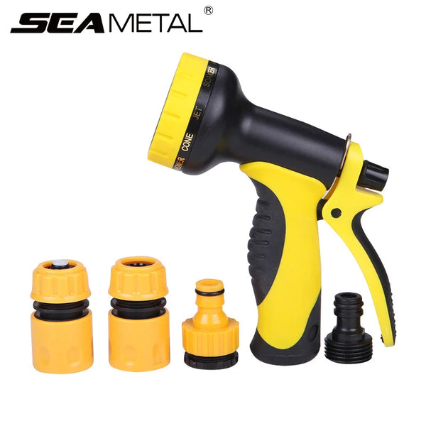 10 Modes Garden Water Gun Hose Nozzle Set Mutifunctional Household Car Washing Parkside Yard Water Sprayer Nozzle Sprinkle Tools