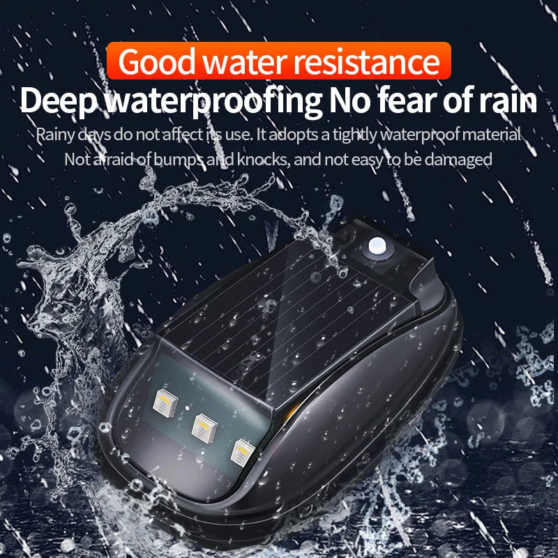 1-4Pcs Solar Powered Car Running Warning Lamp RGB Remote Roof Dome Decor Light No Punch Signal Lamp for Car Truck SUV Motorcycle