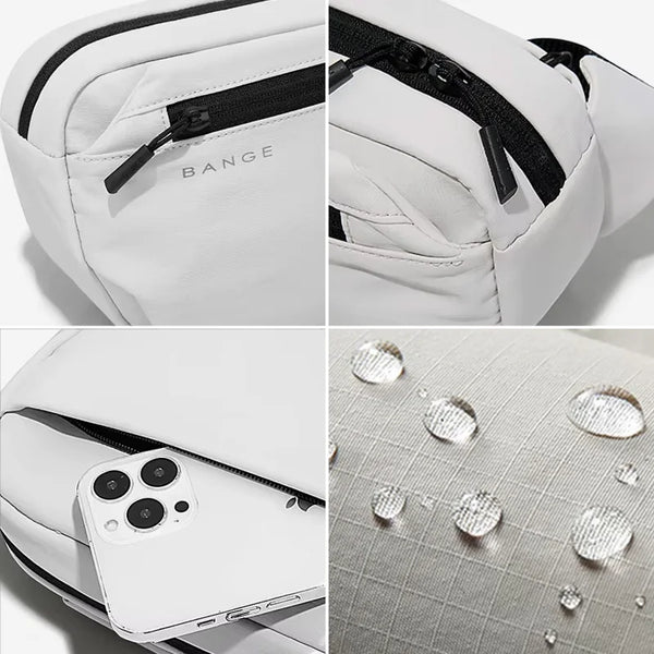 BANGE Anti-Theft Waterproof Chest Bag Multi-Carry Modes Sling Crossbody Travel Shoulder Bag for Men Ourdoor Sports Fit 7.9'' Pad