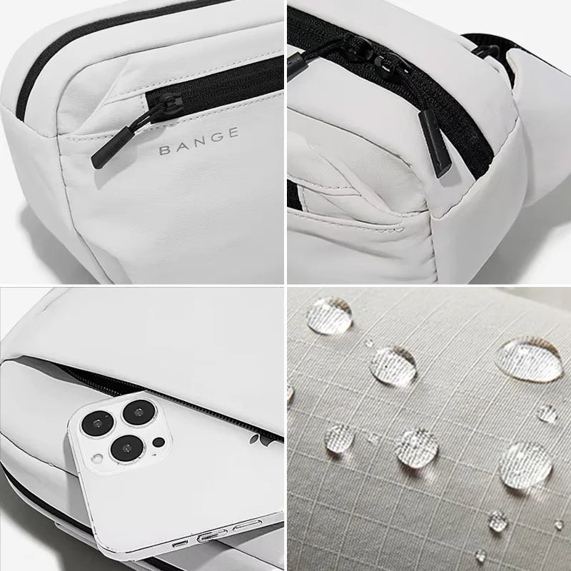 BANGE Anti-Theft Waterproof Chest Bag Multi-Carry Modes Sling Crossbody Travel Shoulder Bag for Men Ourdoor Sports Fit 7.9'' Pad