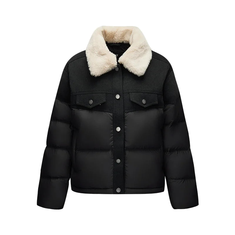Semir Women Down Jacket Thermal Warmth Antistatic Fabric 90 Percent Down Fill Oversized Fit 2026 Winter Outdoor Layer