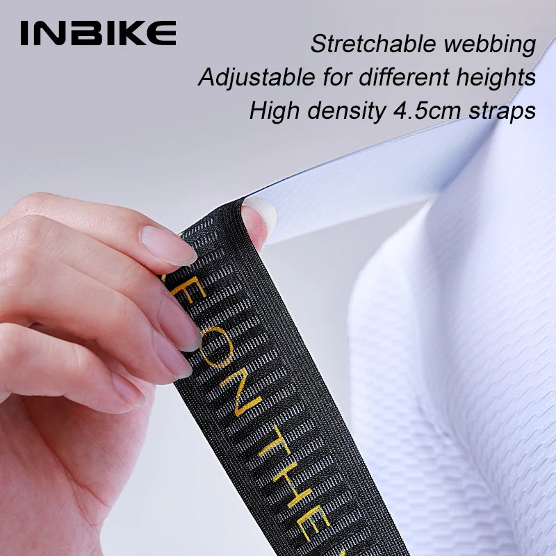 INBIKE Winter Thermal Cycling Bib Pants for Men Professional Padding Fleece Lined Bicycle Tights for Cold Weather Road MTB Pants
