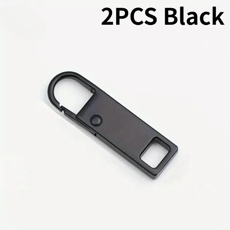2pcs Detachable Zipper Pull, Replacement Zipper Accs For Jeans & Backpack, Sewing Tools.Replace zipper components