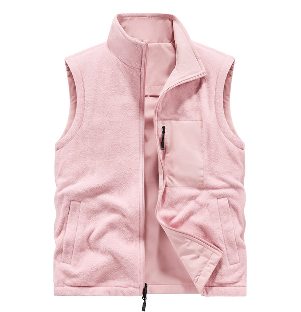 2026 Autumn/Winter  Casual vest warm sleeveless vest double side wear Multi-pocket outdoor suit vest coat custom logo10 Colors