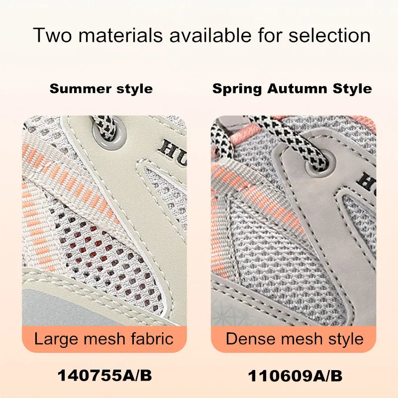 HUMTTO Hiking Women's Sports Shoes Summer Breathable Shoes for Women Non-slip Luxury Designer Outdoor Rubber Trekking Sneakers
