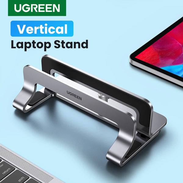 UGREEN Vertical Laptop Stand Holder For MacBook Air Pro Aluminum Foldable Notebook Stand Laptop Support MacBook Pro Tablet Stand