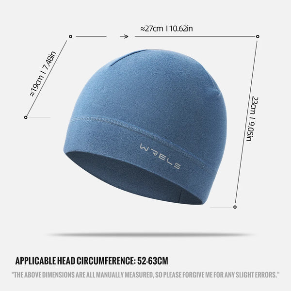 WRELS Winter Thermal Running Sports Hats Soft Windproof Beanie Hat Hiking Cycling Running Snowboard Ski Warm Outdoor Sports Hat