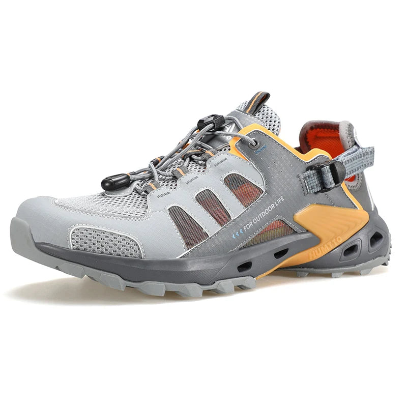 HUMTTO Summer Sneakers Men Breathable Trekking Shoes for Men's Luxury Designer Anti-slip Sports Outdoor Water Hiking Sneaker Man