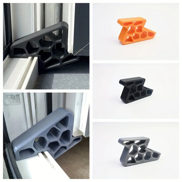 1pc Window Balcony Door Stop with Rail Lock, Furniture Accessory,Non-slip Balcony Window Stopper Home Office Door Clip