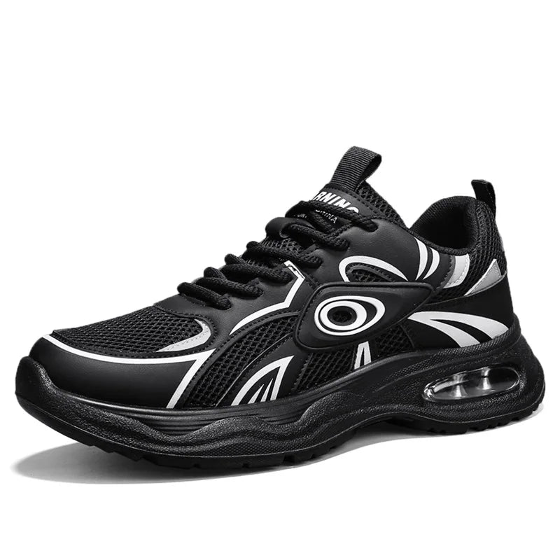 Men's breathable casual sports shoes Four seasons new soft sole non-slip outdoor racing running shoes student speed sports shoes