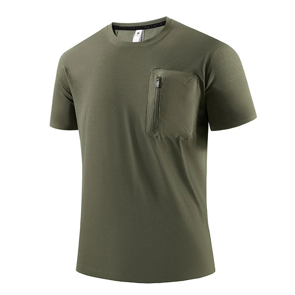 SBWL Outdoor sport high-quality men's T-shirt fashionable and casual breathable short-sleeved sports T-shirt Tops