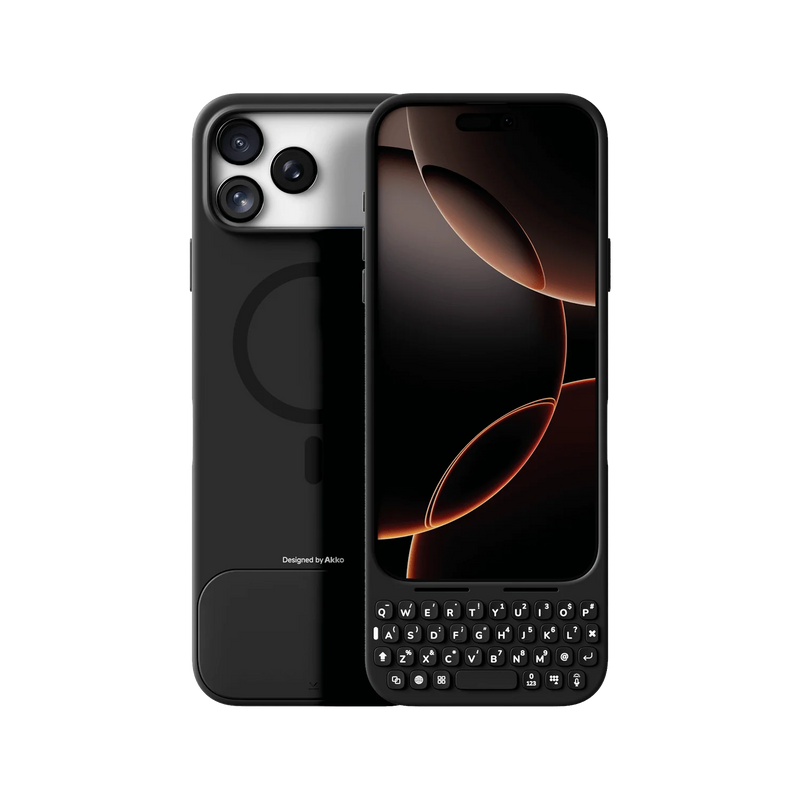 Akko MetaKey Phone case With Keyboard 37 keys Mini Phone Keyboard PU TPU with Magnetic Support For iPhone 16 Pro Max 17 Pro Max