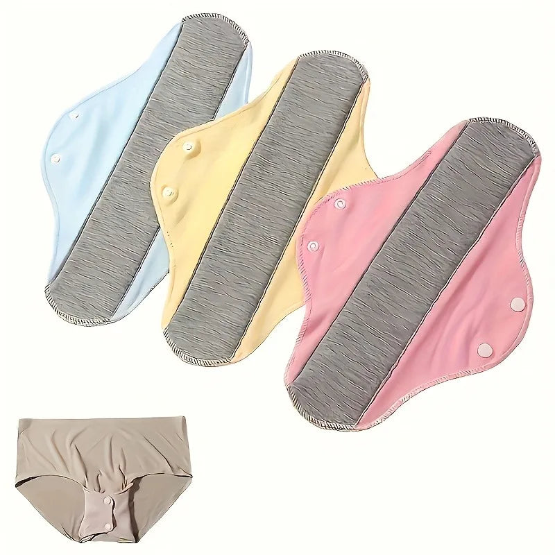 1/2pcs Reusable Feminine Pads, Graphene Pads Soft Comfortable Panty Liners Protective Pads for Women,for Overnight,Daily Use