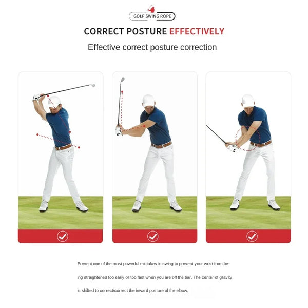 PGM Golf Swing Trainer Practice Rope Correction Posture Indoor Training Fitness HGB014