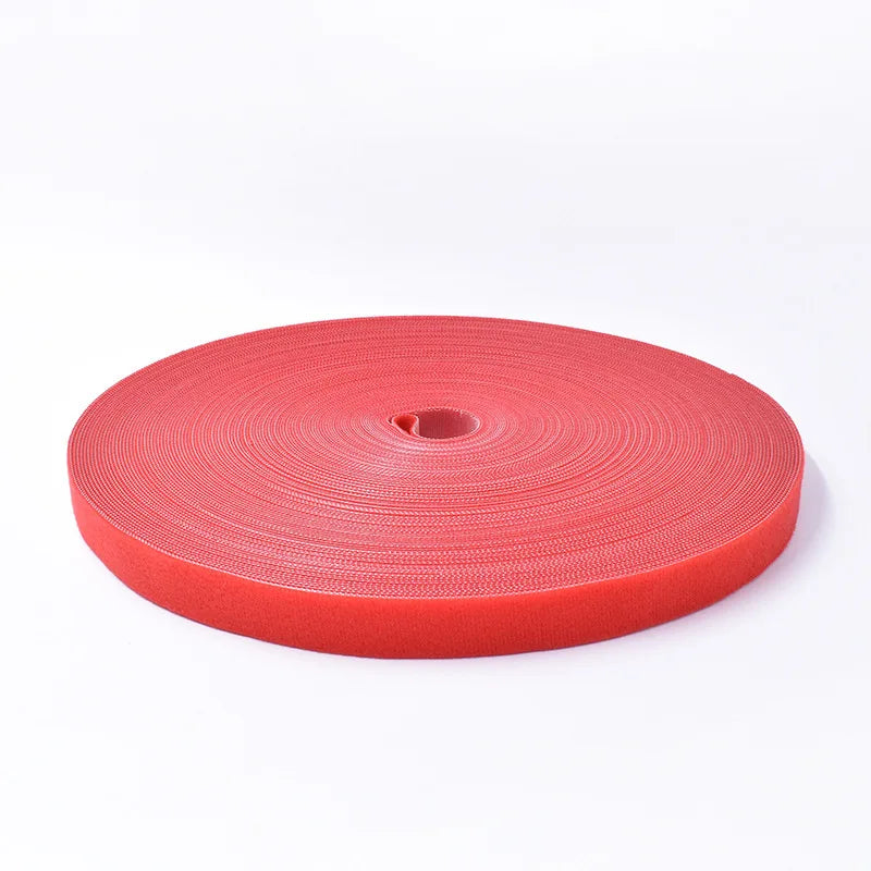 5Meter/Roll Reusable Fastening Tape Cable Ties 10/15/20/25mm Double Side Hook and Loop Straps Cable Wire Management Tape