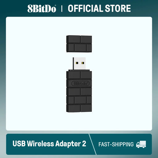 8BitDo USB Wireless Bluetooth Adapter 2 for PC Mac Raspberry Pi Nintendo Switch Steam Deck Support PS5 Xbox JoyCon Controller CHINA
