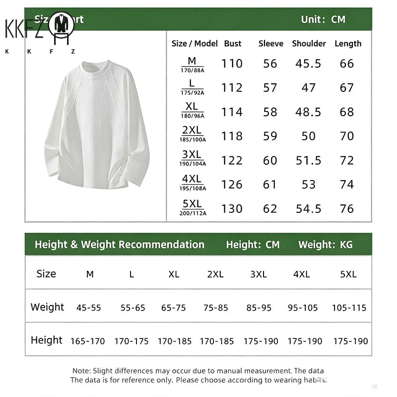 Mens Minimalist Crew Neck Sweater Long Sleeve Vertical Texture Knit Raglan Seam Soft Pullover For Daily Outfit