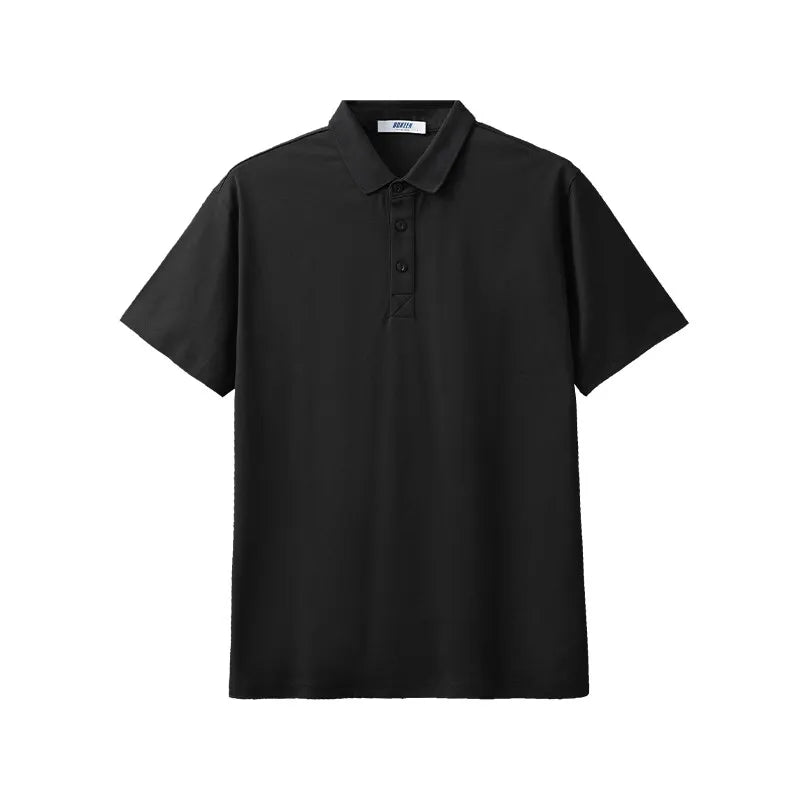 DUKEEN Men's 260G Heavyweight Cooling Sorona Polo Shirt Quick Dry Casual Summer Short Sleeve Golf Tee