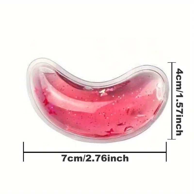 2pcs Hot & Cold Gel Eye Mask, Lip & Face Care, Reusable Ice Packs, Skincare Tools, Ideal Gift for Women.Cold compress tool