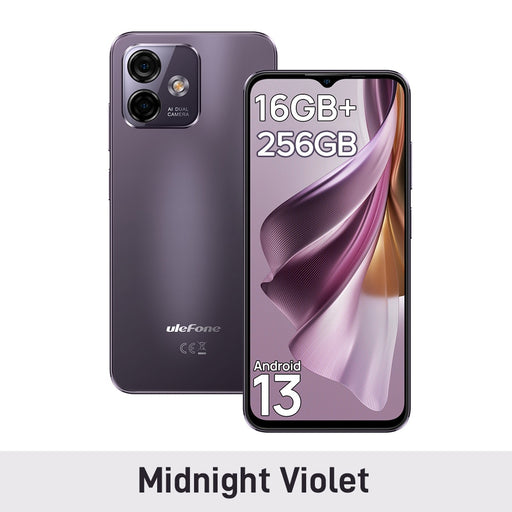 [World Premiere] Ulefone Note 16 Pro Smartphone 256GB ROM Android 13 Global Version Phone 50MP 6.52 inch 4400mAh Midnight Violet China
