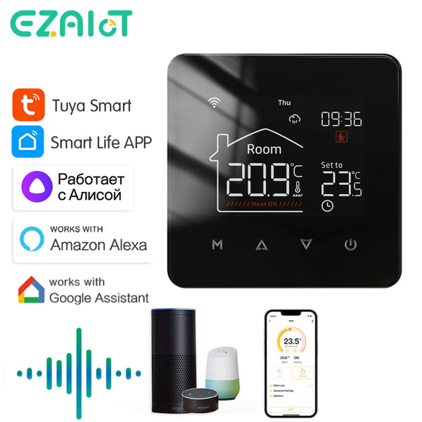 WiFi Tuya Smart Home Thermostat Heating Warm Underfloor Regulator Electric/Water Gas Boiler Temperature Controller Google Alexa