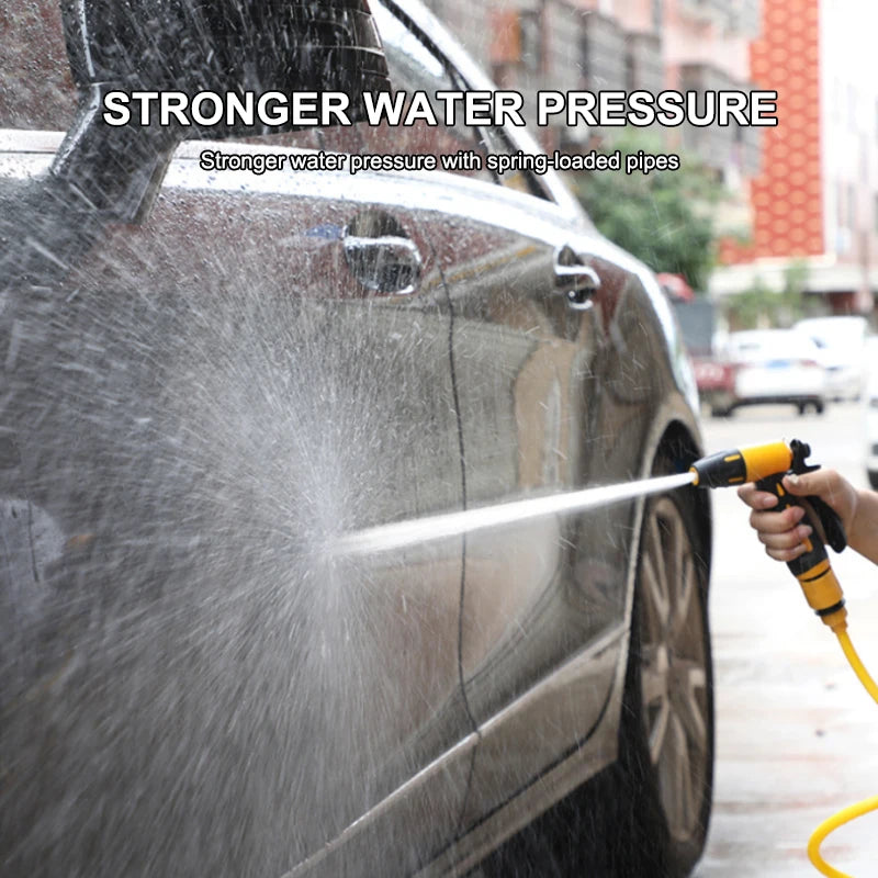SEAMETAL High-pressure Car Wash Gun Nozzle 10 meter Water Pipe with Car Wash Tool Set Extension Water Hose for Car Accessories