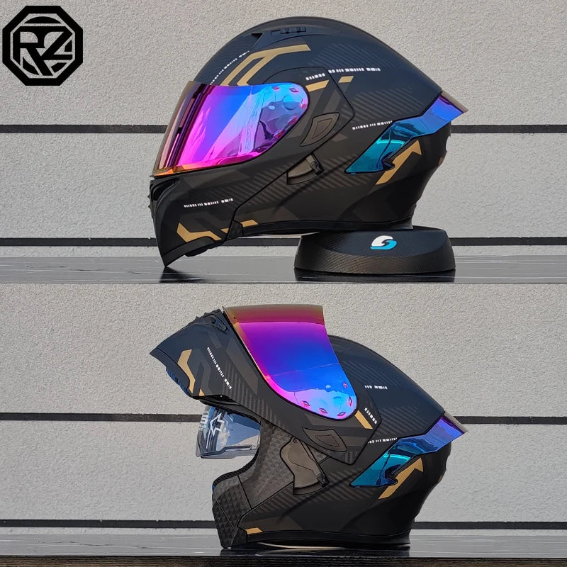 Motorcycle helmets Double Visors Modular Flip Up helmet DOT approved Full face casque moto racing  casco abatible para moto