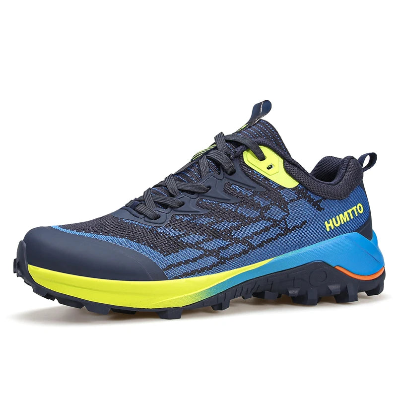 HUMTTO Shoes for Men Breathable Trail Sneakers Luxury Designer Anti-slip Sports Hiking Men's Boots Outdoor Trekking Sneaker Man