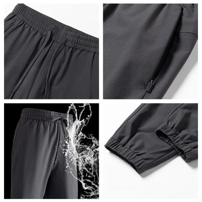 Outdoor Men's Water-Resistant Oxford Hiking Pants, Quick-Dry Lightweight with 4-Way Stretch, Fishing Trekking Daily Commute