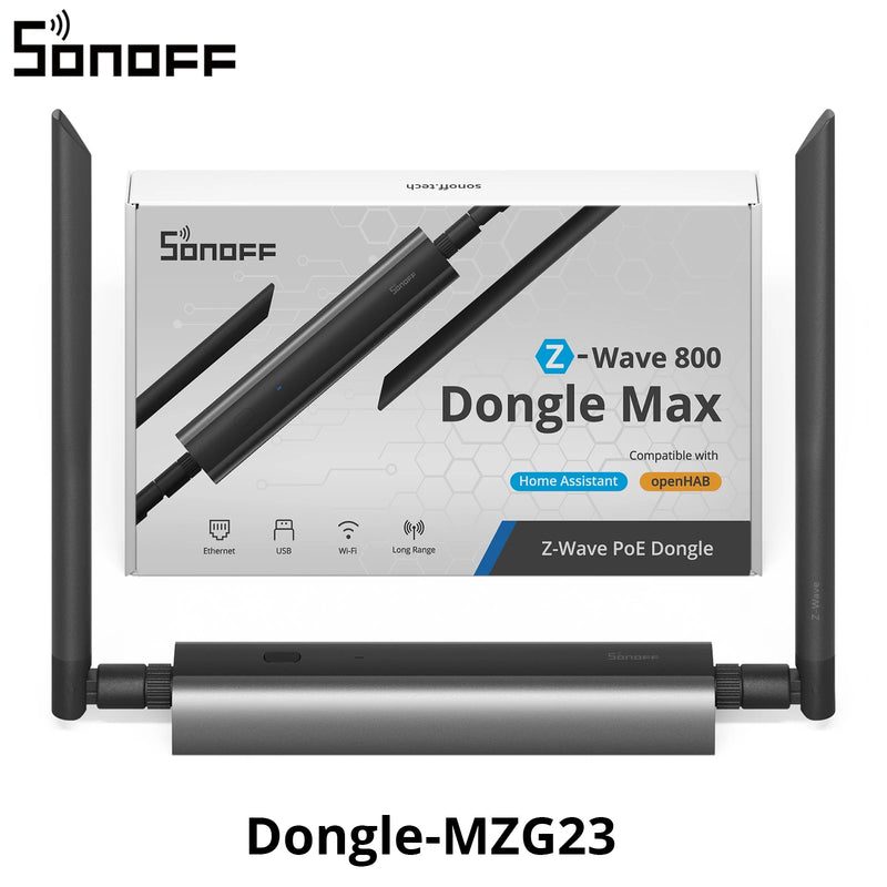 SONOFF Dongle-MZG23 Z-Wave 800 PoE Dongle Max EFR32ZG23 ESP32D0WDR2 Dual-Chip Supports Ethernet Wi-Fi USB With Z-Wave Long Range