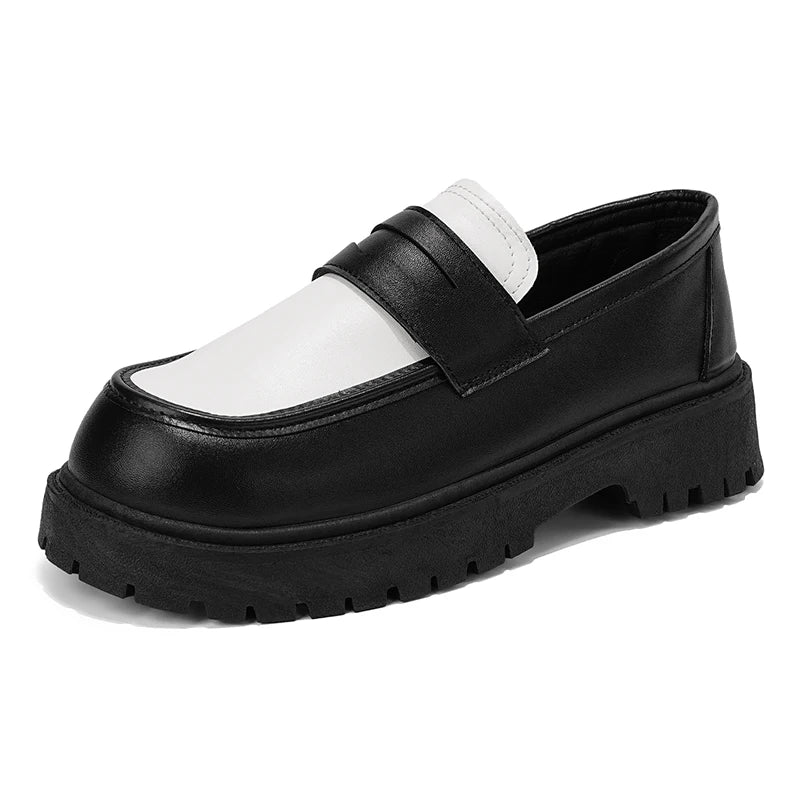 Men's slip on Lazy casual shoes four seasons breathable light soft-sole non-slip comfort fashion Thick sole outdoor walking shoe