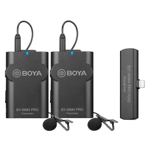 BOYA BY-WM4 Pro K4 Lighting Wireless Microphone for iPhone 13 Pro Max Xs Xr 8 7 SE2 iPad iPod Touch IOS Devices Tiktok Youtube Default Title