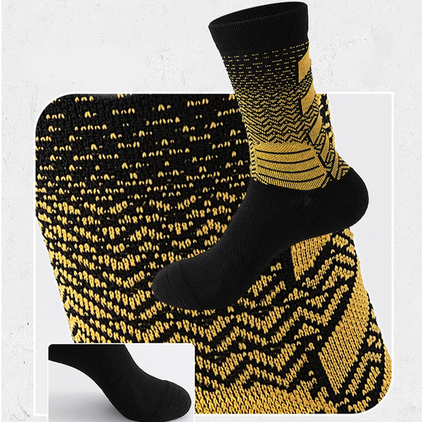 WRELS 1/2/3 pair Compression Running Athletic Anti-Blister Socks Moisture-Wicking Breathable Cushioned Running Sports Socks