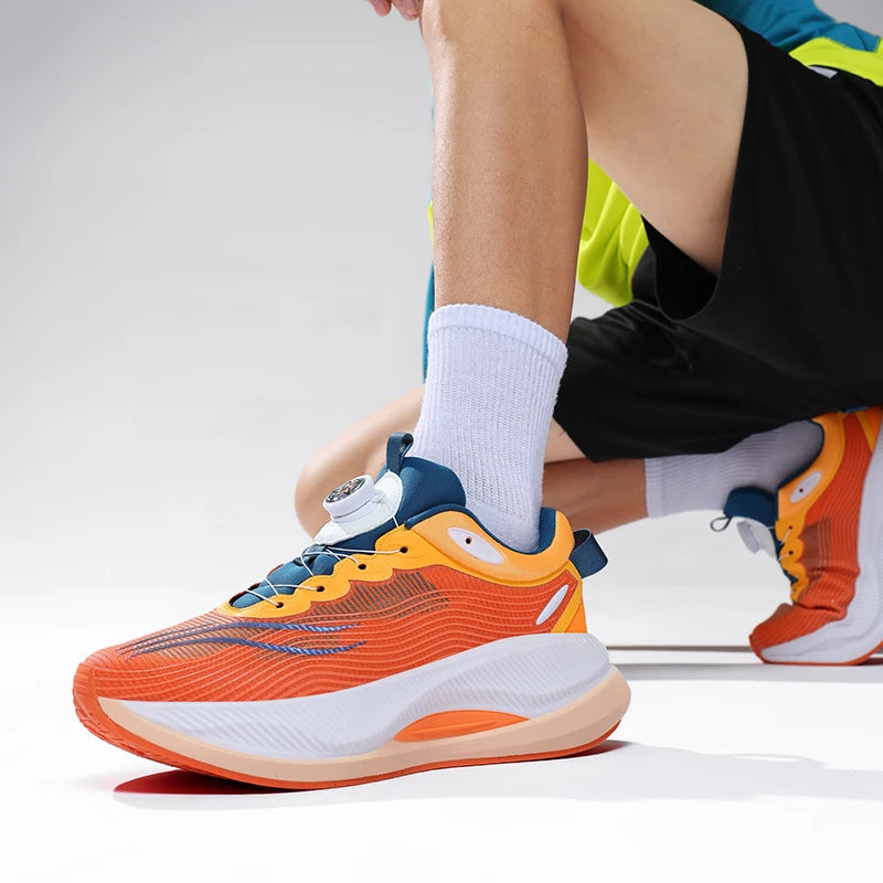 Men's sports shoes four season fashion soft sole breathable outdoor anti slip Racing running shock-absorbing casual sports shoes
