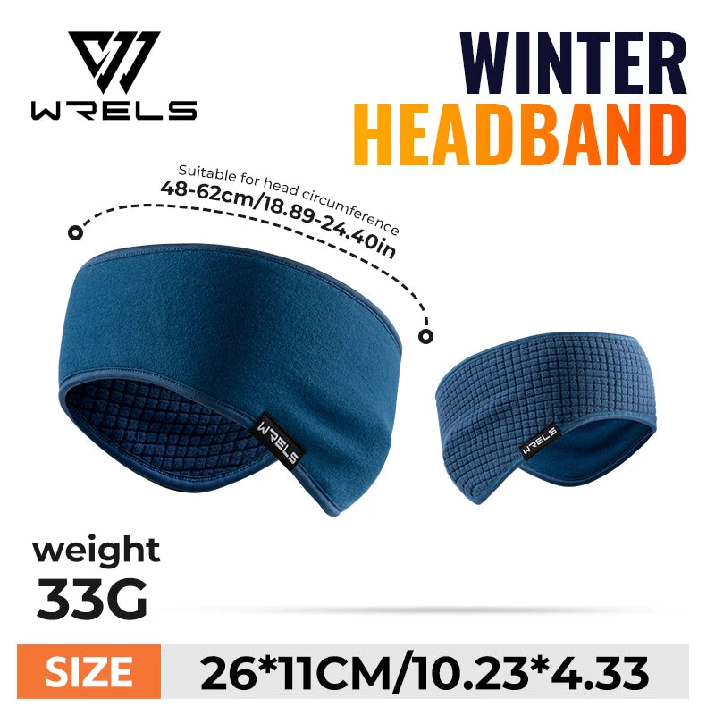WRELS Earmuffs Windproof Warm Ear Warmers Fleece Headband Breathable Elastic Anti Cold Men Women Running Riding Skiing Ear Cover