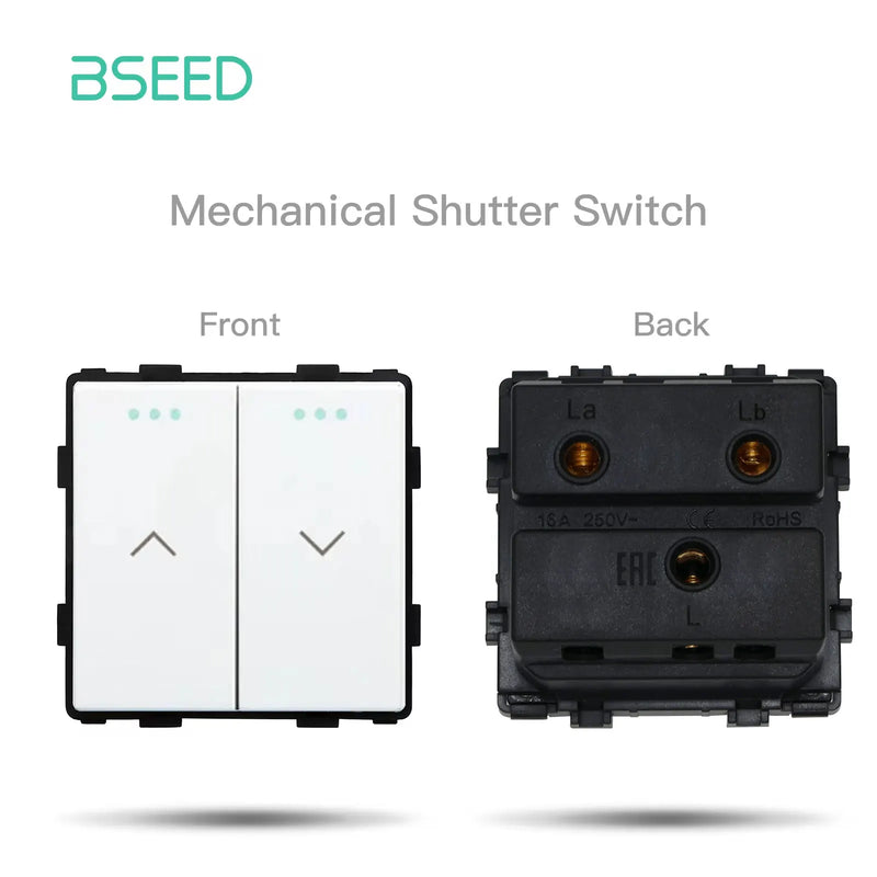 BSEED EU Standard Wall Socket with USB RJ45 TV Satellite Plug Glass Panel DIY Free Combination Function Part for Home Automation