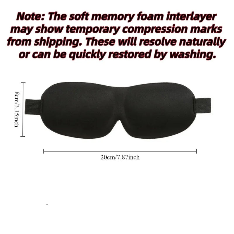 D Sleep Mask Blindfold Sleeping Aid Soft Memory Foam Eye Mask for Sleeping Travel Blockout Light Slaapmasker Eye Cover