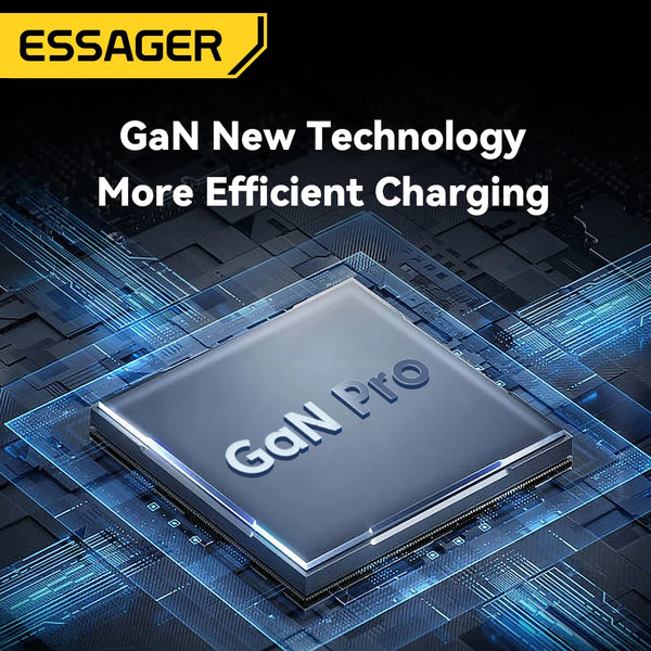 ឆ្នាំងសាក Essager 120W GaN ឆ្នាំងសាក 4 ក្នុង 1 USB C PD លឿនសម្រាប់ Macbook Laptop iPhone 17 16 15 14 Pro Max Samsung iPad ឆ្នាំងសាកលឿន