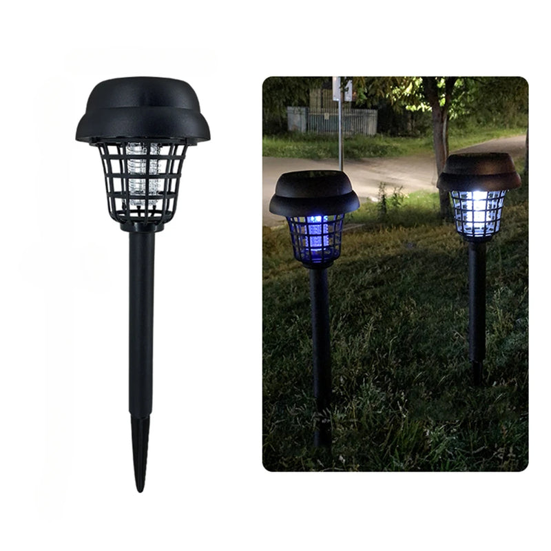 ចង្កៀងសម្លាប់មូស Joyinled 2PCS ថាមពលព្រះអាទិត្យ ធន់នឹងទឹក ក្រៅផ្ទះ កាំរស្មីយូវី អគ្គិសនី អន្ទាក់សត្វល្អិត សម្រាប់សួនច្បារ សួនច្បារ ទីធ្លា ការគ្រប់គ្រងសត្វល្អិត