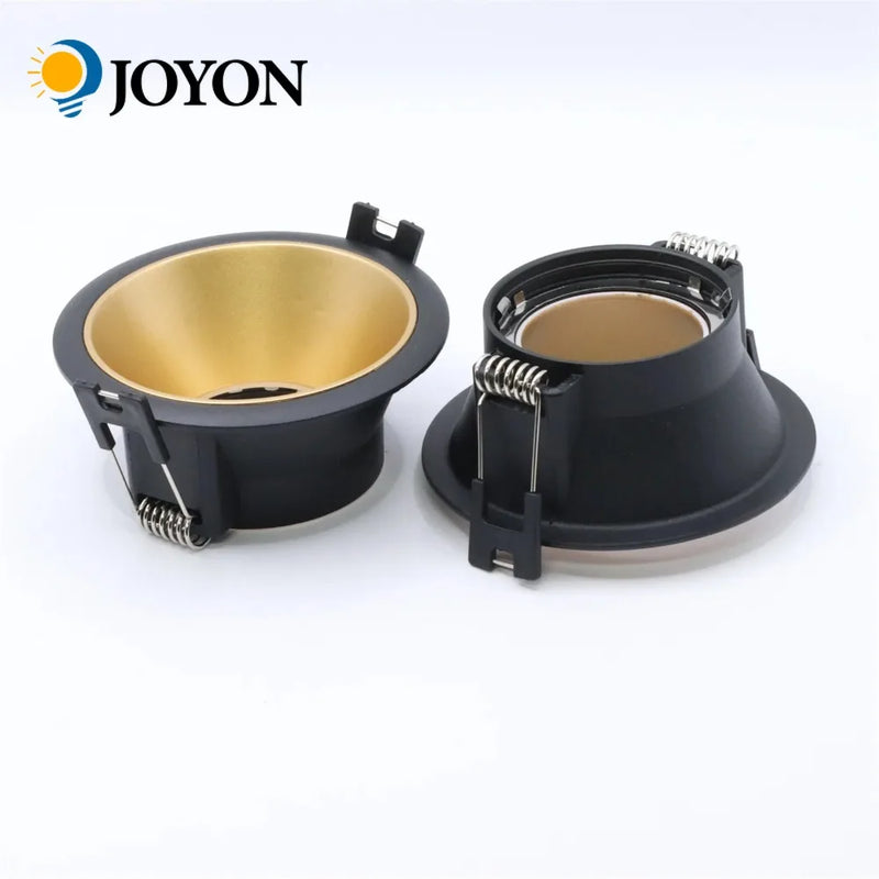 Joyinled Recessed Downlight Frame GU10 MR16 Holder Round Ceiling Mount Spot Light Aluminum Lighting Fixture for Home Commercial