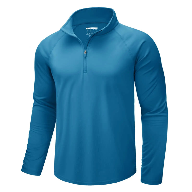 TACVASEN Mens UPF50+ UV Protection T-Shirt Lightweight Long Sleeve Quick Dry Fishing Shirt Outdoor Hiking Workout Rash Guards