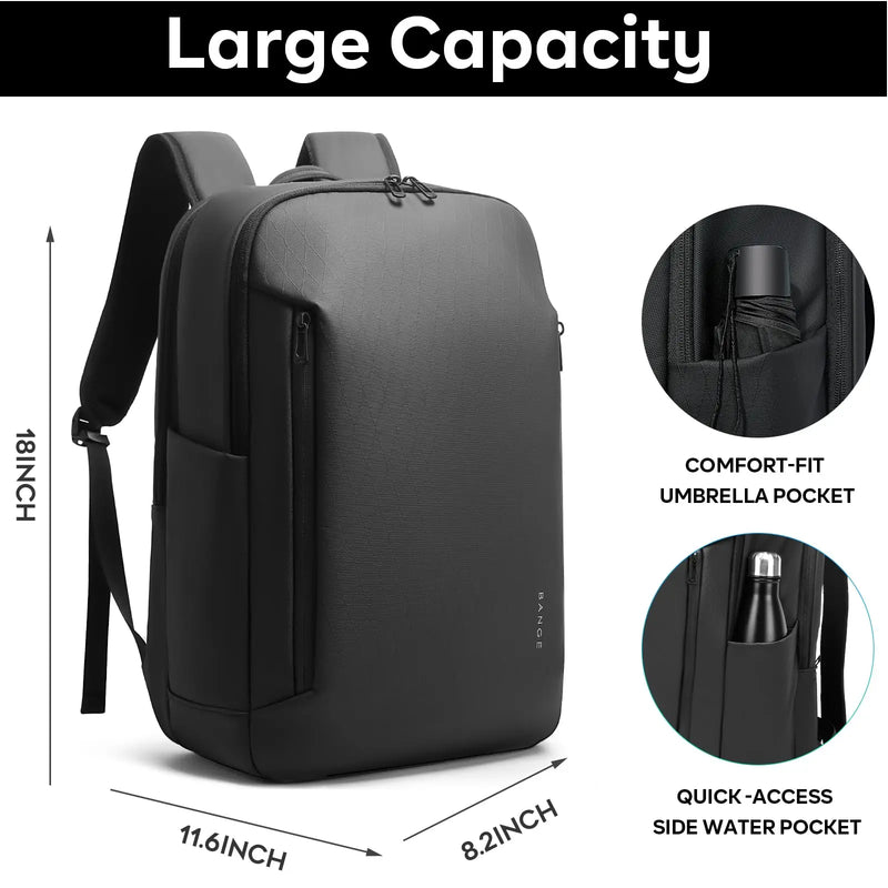 BANGE Carry On Lightweight Men's 15.6 inch Laptop Backpacks for Short Travel Business Trip Backpack Schoolbag with Side Pockets