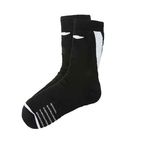 ស្រោមជើងបាល់បោះ LiNing Unisex CBA ទំហំ 22-28cm ពណ៌ខ្មៅ ស ស្រោមជើងទាន់សម័យសម្រាប់បុរស និងស្ត្រី AWLV007
